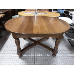 TABLE OVALE CHENE 2 ALLONGES