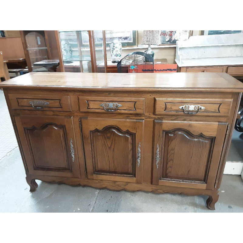 BUFFET 3 PORTES 3 TIROIRS CHENE