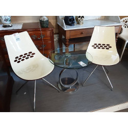 LOT 2 CHAISES CALLIGARIS...
