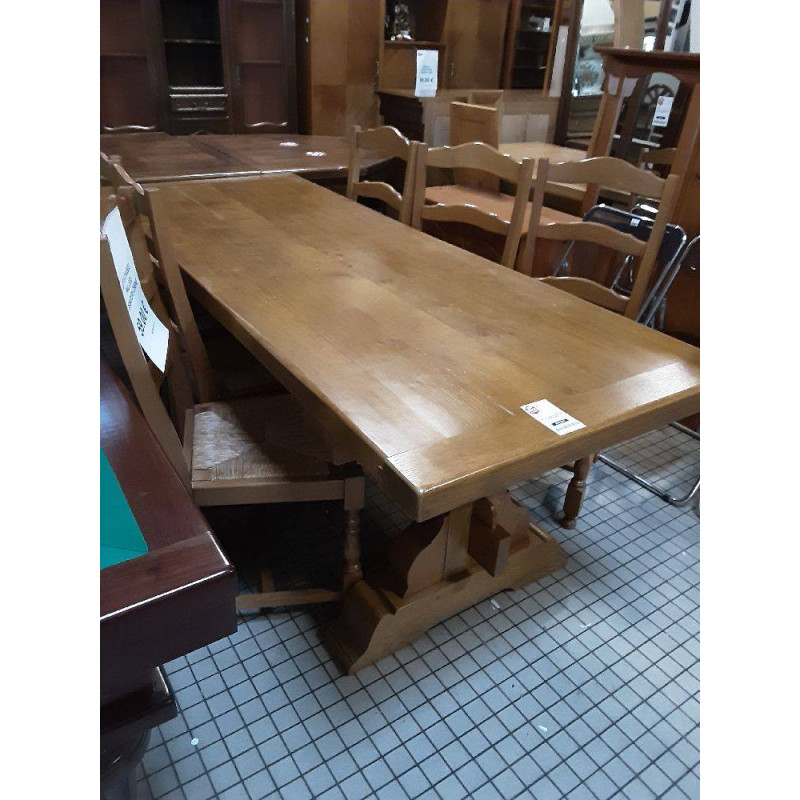 TABLE DE FERME MONASTÈRE CHENE MASSIF