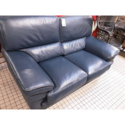 CANAPÉ CUIR BLEU