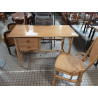 BUREAU ROTIN AVEC SA CHAISE