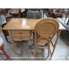 BUREAU ROTIN AVEC SA CHAISE