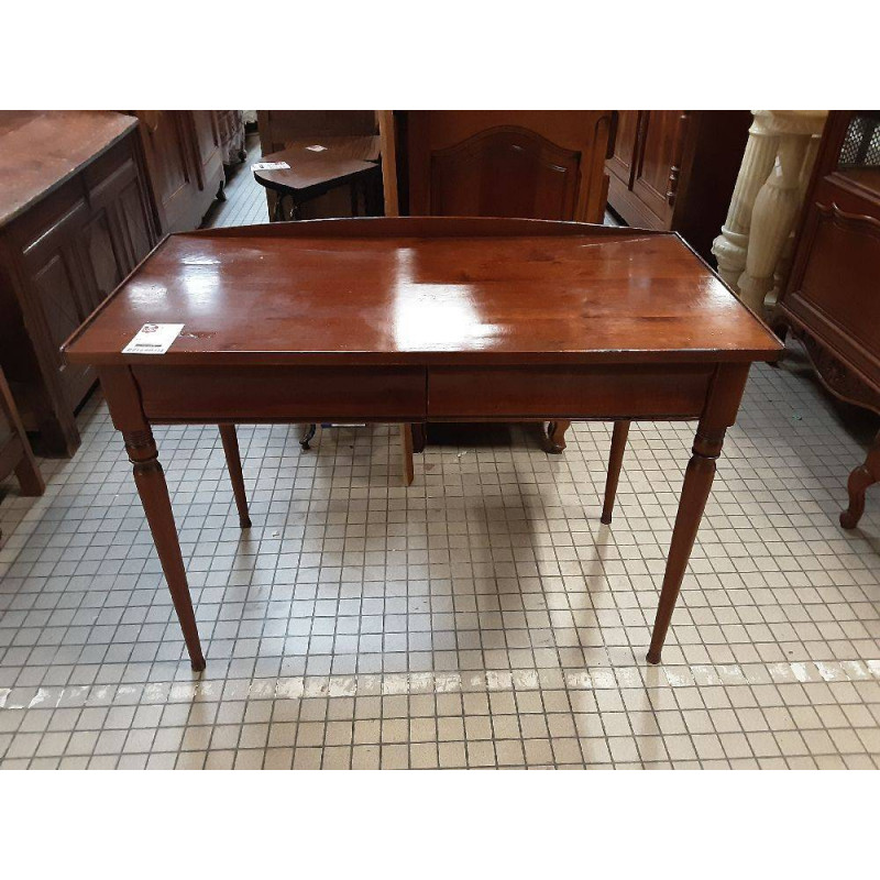 BUREAU 2 TIROIRS MERISIER