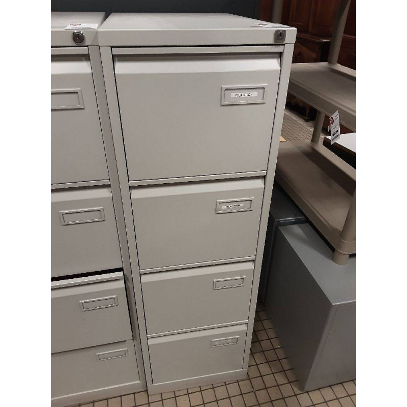 MEUBLE 4 TIROIRS A DOSSIERS SUSPENDUS SANS CLE