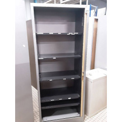 ARMOIRE METALLIQUE 80CM A RIDEAUX AVEC CLE
