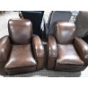 FAUTEUILS CLUB CUIR LA PAIRE