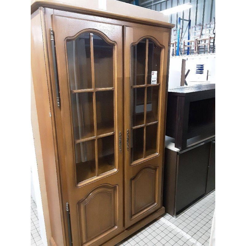 VITRINE 2 PORTES 2 TIROIRS