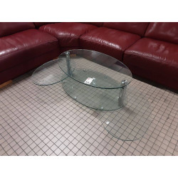 TABLE BASSE 3 PLATEAUX VERRE