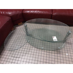 TABLE BASSE 3 PLATEAUX VERRE