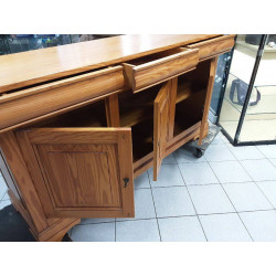 ENFILADE  LOUIS PHILIPPE PIN MASSIF 3 PORTES 3 TIROIRS