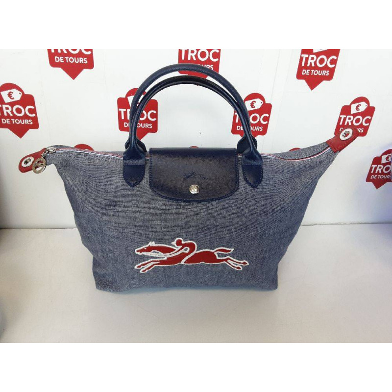 SAC LONGCHAMP LE PLIAGE NEO ON THE ROAD EN DENIM