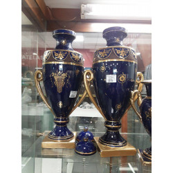 PAIRE VASES BLEU (ACCIDENTE...