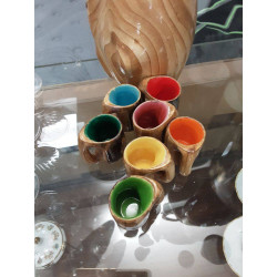 CARAFE ET 7 VERRES VALLAURIS