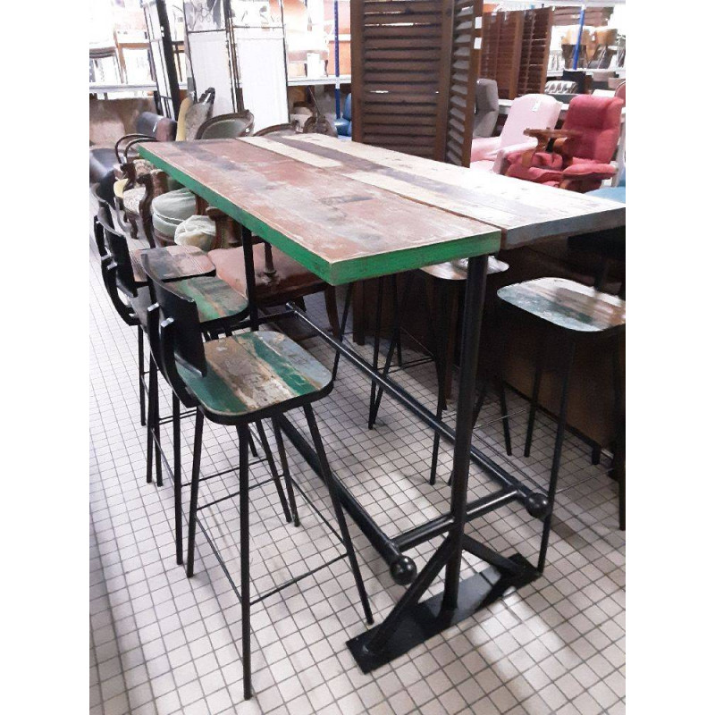 MANGE DEBOUT     +6 CHAISES HAUTES