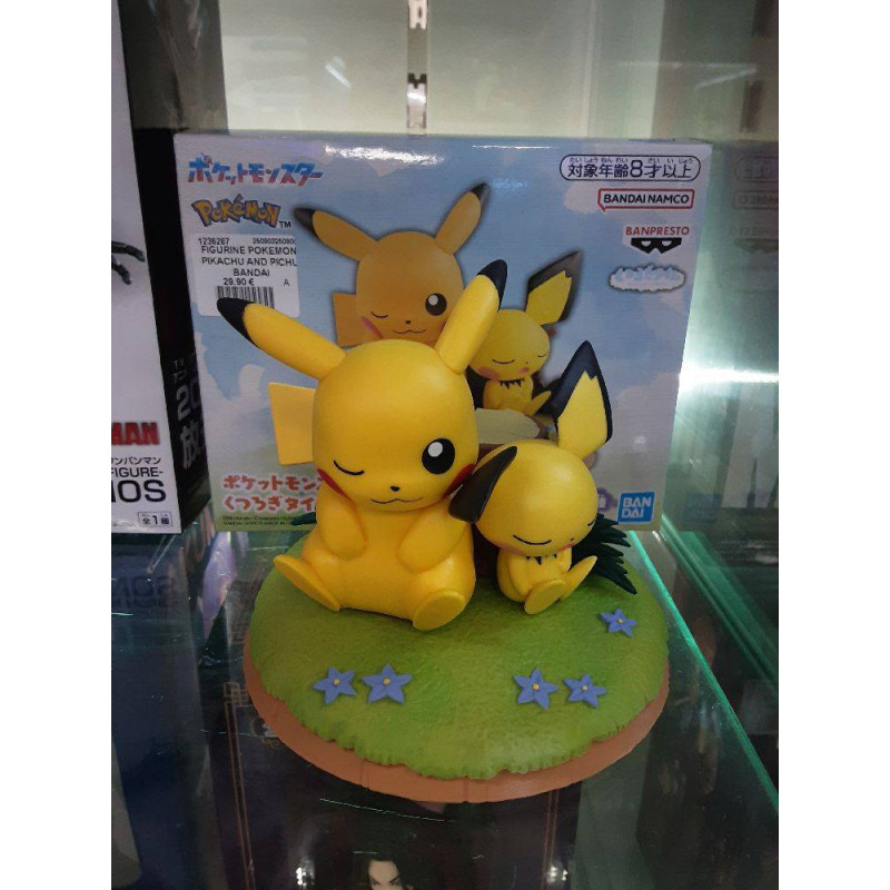 FIGURINE POKEMON PIKACHU AND PICHU BANDAI