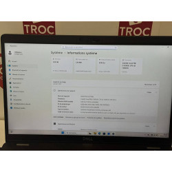 PC PORTABLE DELL LATITUDE 5500 I5-8TH G RAM8GO NVME256GO WIN11PRO