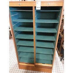SECRETAIRE DOUBLE A RIDEAUX