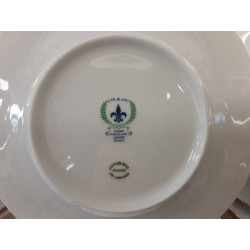 SERVICE DE TABLE PORCELAINE L\'OR BLANC MOTIF OISEAUX DE PARADIS