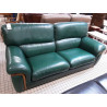 CANAPÉ CUIR 3 PLACES VERT