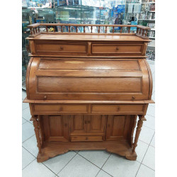 BUREAU CYLINDRE TECK