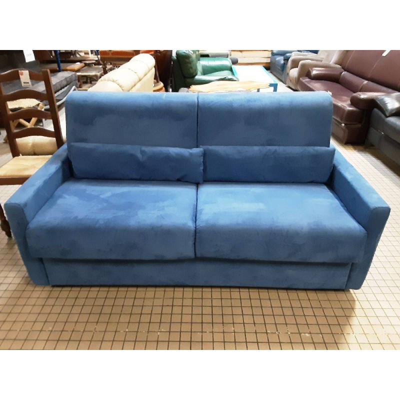 CANAPÉ BLEU CONVERTIBLE