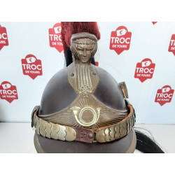 CASQUE A CIMIER DE CHASSEUR A CHEVAL MODELE 1913