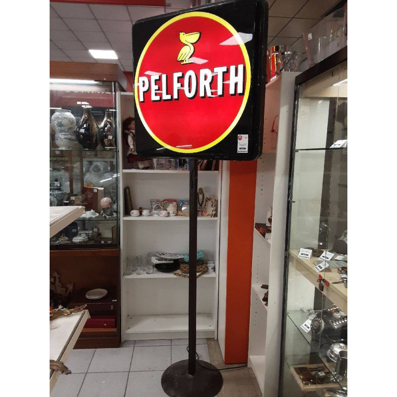 ENSEIGNE PUBLICITAIRE LUMINEUSE PELFORTH ( TESTÉE OK )