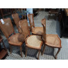 LOT 5 CHAISES CANNÉES