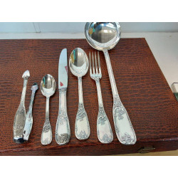 MÉNAGÈRE MÉTAL ARGENTÉ 50 PIÈCES 