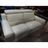 CANAPÉ CUIR BLANC  2/3 PLACES