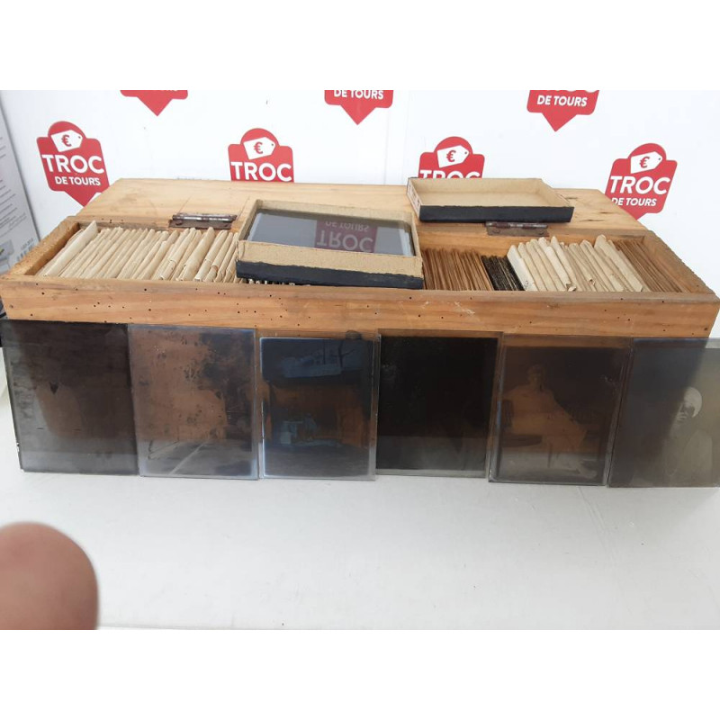 LOT PLAQUES PHOTO VERRE ENVIRON 200 