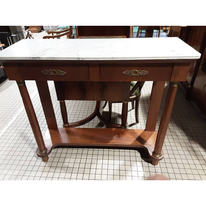 CONSOLE EMPIRE DESSUS MARBRE