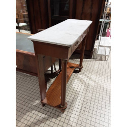 CONSOLE EMPIRE DESSUS MARBRE