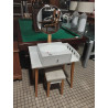 COIFFEUSE BLANCHE+ TABOURET