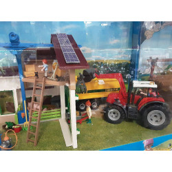 VITRINE PLAYMOBIL FERME TRACTEUR