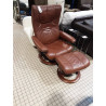 FAUTEUIL ET REPOSE PIED STRESSLESS