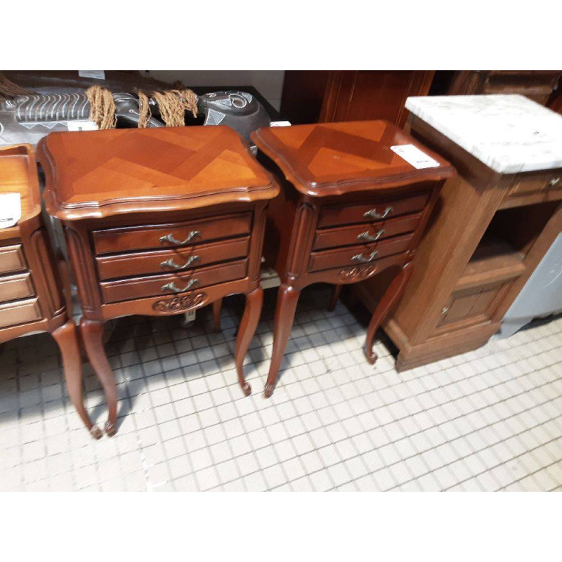 PAIRE DE CHEVETS 3 TIROIRS