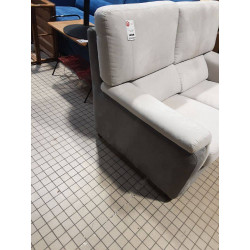 CANAPÉ MICRO FIBRES 2 PLACES GRIS