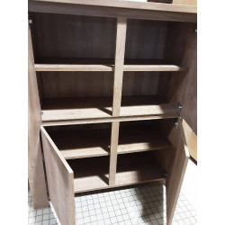 MEUBLE 4 PORTED MODERNE COULEUR CHENE CLAIR