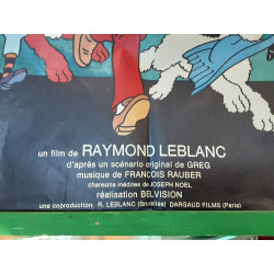 AFFICHE DE CINÉMA TINTIN ET LE LAC AUX REQUINS