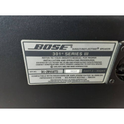 ENCEINTES BOSE 301 SERIE III LA PAIRE