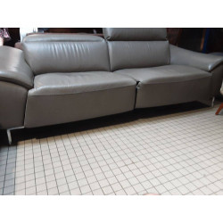 CANAPÉ CUIR ELECTRIQUE  ASSISE ET TETIÈRE 